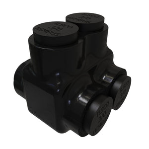 Conversions Technology Insulated Tap Connectors for Two Wires Dual-Side Entry Min 6 Max 3/0 - 2 Ports