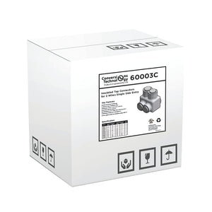 Conversions Technology Insulated Tap Connectors For Two Wires Single Side Entry 1/0 AWG 2 Port