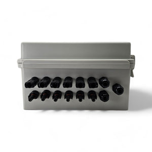 Conversions Technology IP65 Rated 6 in 1 out 6 600V 1000V DC Solar PV Combiner Box