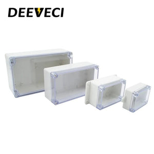 Conversions Tech IP67 Plastic Transparent Waterproof Enclosure Box Electronic Project Outdoor Instrument Electrical Project Box Junction Housing