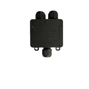 Conversions Tech IP68 Outdoor Waterproof Junction Box – Black,  3 Way Mini Connector Box with PC Plastic and Terminal, Designed for Buried Wires