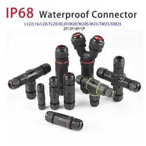Conversions Tech IP68 Waterproof Connector Outdoor LED Lighting Sealed Connector  Assembly Type Wire And Cable Quick Terminal Connector 2/3/4/5P