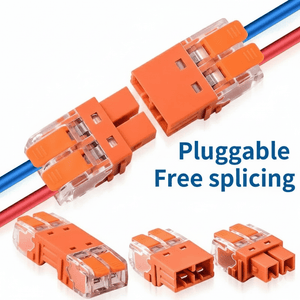 Conversions Tech JINH 10Pcs CMK 64 Quick Lever Wire Connectors 2/3 In and 2/3 Out for Compact Plug Male Female Terminals Universal Blocks