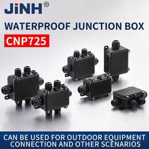 Conversions Tech JINH CNP725 IP68 Waterproof External Junction Box Rainproof Connector 2 3 4 5 6 Way Wiring Terminal Blocks Outdoor Universal