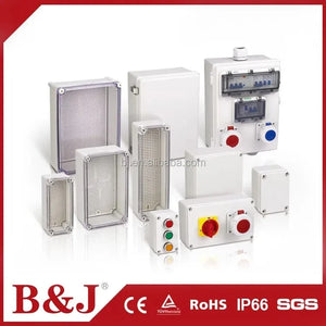 Conversions Tech 290*190*140mm Junction Box, Hinged Cover Stainless Steel Latch IP67 Waterproof Plastic Enclosure for Electrical Project with Mounting Plate