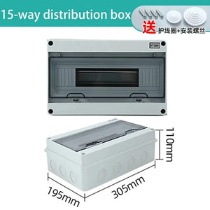Conversions Tech 80*50*19mm / HT-15WAY Junction Box PC Plastic Outdoor Electrical IP65 Waterproof Dustproof Distribution Switch Box