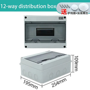Conversions Tech 80*50*19mm / HT-12WAY Junction Box PC Plastic Outdoor Electrical IP65 Waterproof Dustproof Distribution Switch Box