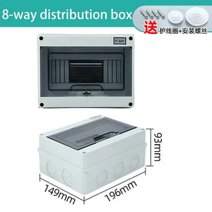 Conversions Tech 80*50*19mm / HT-8WAY Junction Box PC Plastic Outdoor Electrical IP65 Waterproof Dustproof Distribution Switch Box