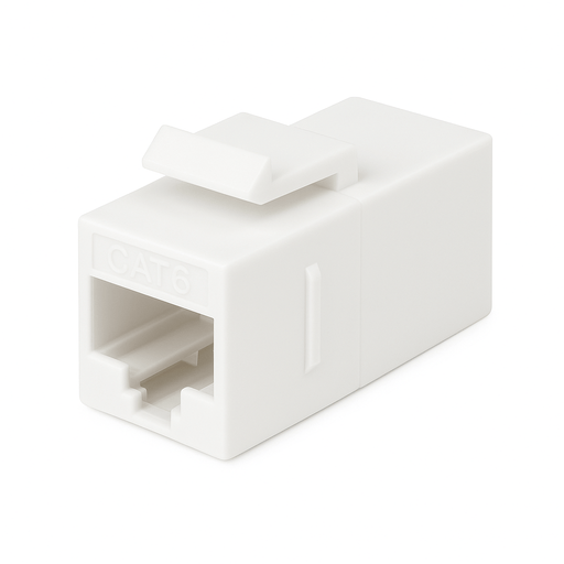 Conversions Technology Keystone Keystone Insert  |  Cat6 Keystone Coupler,  Unshielded White