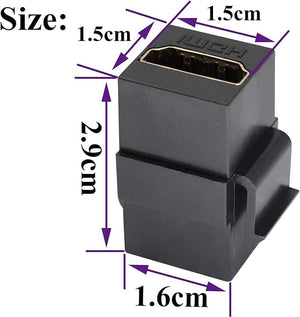 Conversions Technology Keystone Keystone Insert  |  HDMI Coupler Jack,  Black