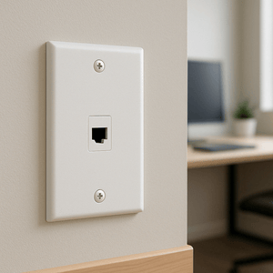 Conversions Technology Keystone Keystone Wall Plate  |  1 Hole,  1-Gang,  White