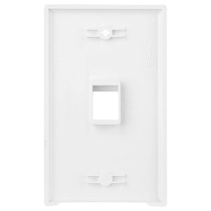 Conversions Technology Keystone Keystone Wall Plate  |  2 Hole,  1-Gang,  White