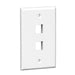 Conversions Technology Keystone Keystone Wall Plate  |  2 Hole,  1-Gang,  White