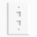 Conversions Technology Keystone Keystone Wall Plate  |  2 Hole,  1-Gang,  White