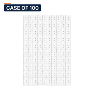 Conversions Tech Wall Plates Case of 100 ($1.60 ea) Keystone Wall Plate, 2-Port, 1-Gang, White | Single Gang Faceplate for Cat6, HDMI, Coax Inserts | 5125-702