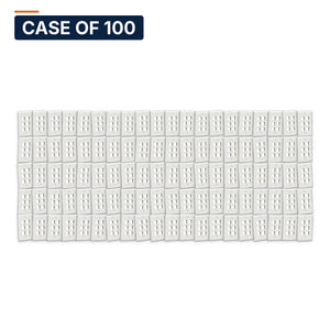 Conversions Tech Wall Plates Case of 100 ($1.60 ea) Keystone Wall Plate, 6-Port, 1-Gang, White | Single Gang Faceplate for Cat6, HDMI, Coax Inserts | 5125-706
