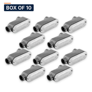 LB Conduit Body 1-1/2 in. Set-Screw, EMT, Copper-Free Aluminum, with Cover & Gasket