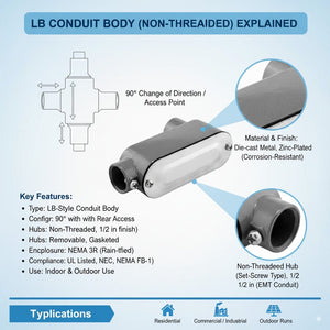 Conversions Tech LB Series (Non-Thread) - 3/4"