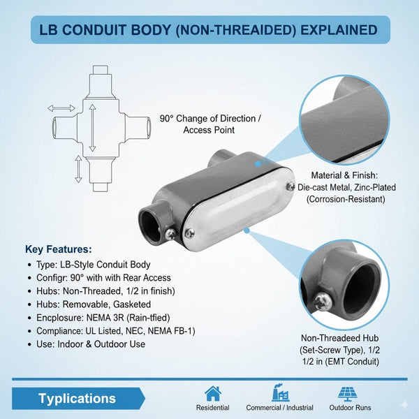 Conversions Tech LB Series (Non-Thread) - 3/4"