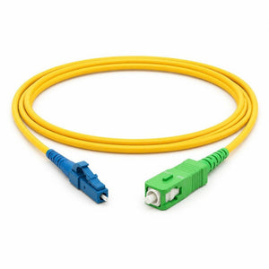 Conversions Tech Fiber Optic LC/UPC to SC/APC Fiber Patch Cable | Single-Mode Simplex 9/125 OS2
