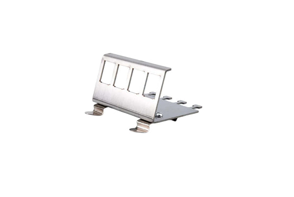 Conversions Tech 4-Ports / CHINA Linkwylan Keystone Frame Holder for DIN Rail Mounting Plate Electrical Distribution Box DIN-Rail Adapter 1/2/3/4/8-Ports