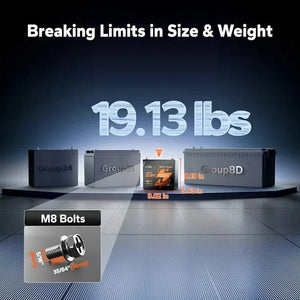 Conversions Tech 100Ah XtraMini / Black / 12 V Litime Ultra Compact 12V 100Ah Xtra Mini Bluetooth Small Lithium Ion Batteries for Portable Energy Storage Inverter Backup RV