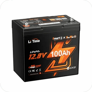 Conversions Tech 100Ah XtraMini / Black / 12 V Litime Ultra Compact 12V 100Ah Xtra Mini Bluetooth Small Lithium Ion Batteries for Portable Energy Storage Inverter Backup RV