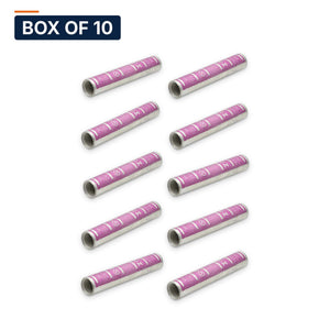 Conversions Tech Electrical > Connectors > Compression Splices Box of 10 ($4.29 ea) Long Barrel Compression Splice 1/0 AWG Copper | 90°C, Pink Code