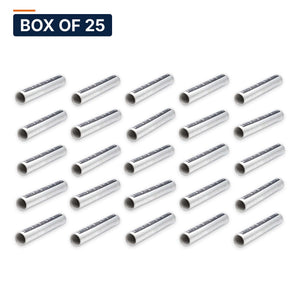 Conversions Tech Electrical > Connectors > Compression Splices Box of 25 ($3.96 ea) Long Barrel Compression Splice 2/0 AWG Copper | 90°C, Black Code