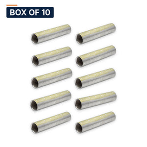 Conversions Tech Electrical > Connectors > Compression Splices Box of 10 ($8.89 ea) Long Barrel Compression Splice 250 MCM Copper | 90°C, Center Wire Stop