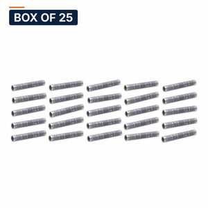 Conversions Tech Electrical > Connectors > Compression Splices Box of 25 ($3.32 ea) Long Barrel Compression Splice 3 AWG Copper | 90°C, UL Listed