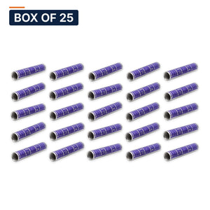 Conversions Tech Electrical > Connectors > Compression Splices Box of 25 ($3.92 ea) Long Barrel Compression Splice 4/0 AWG Copper | 90°C, Purple Code