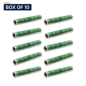 Conversions Tech Electrical > Connectors > Compression Splices Box of 10 ($4.20 ea) Long Barrel Copper Compression Splice 1 AWG | 90°C, UL Listed