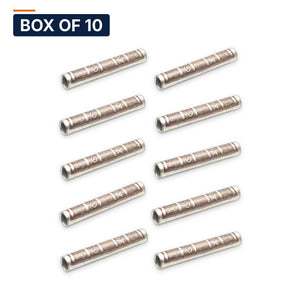 Conversions Tech Electrical > Connectors > Compression Splices Box of 10 ($4.20 ea) Long Barrel Copper Compression Splice 2 AWG | 90°C, UL Listed