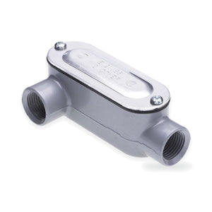LR Conduit Body 1-1/4 in. Threaded, Rigid/IMC, Copper-Free Aluminum, with Cover & Gasket