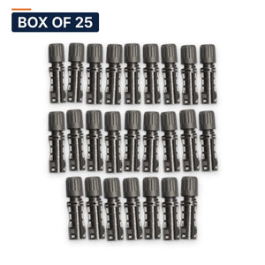 Conversions Tech Solar > MC4 Connectors Box of 25 ($1.08 ea) MC4 Evo2 Female Connector, 1500 V DC | 10-12 AWG, IP67, UL94 V-0 | 4904-1500-F