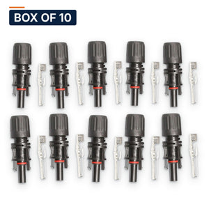 Conversions Tech Solar > MC4 Connectors Box of 10 ($1.19 ea) MC4 Evo2 Male Connector, 1500 V DC | 10-12 AWG, IP67, UL94 V-0 | 4904-1500-M