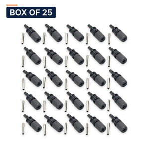 Conversions Tech Solar > MC4 Connectors Box of 25 ($2.12 ea) MC4 Evo2 Male Connector, 1500 V DC, 6-8 AWG | 30 A, IP67, UL94 V-0 | 4908-1500-M