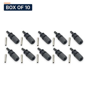Conversions Tech Solar > MC4 Connectors Box of 10 ($2.29 ea) MC4 Evo2 Male Connector, 1500 V DC, 6-8 AWG | 30 A, IP67, UL94 V-0 | 4908-1500-M