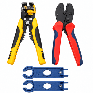 Conversions Tech Solar > MC4 Connectors MC4 Solar Connector Tool Kit | Ratcheting Crimper, Wire Stripper, Spanners, Connectors | 4904-9002
