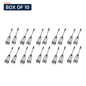 Conversions Tech Solar > MC4 Connectors Box of 10 ($8.10 ea) MC4 Y-Branch Parallel Adapter, 3 to 1 | Pair, 1000 V DC, 30 A | 4904-443