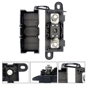 Conversions Tech 60A / 32 V Mini 50-300A MEGA ANM Fuse Link Block for Car RV 32V Automotive Fuse Holder with 100A and 6A Adapter Ceramic Plastic Material