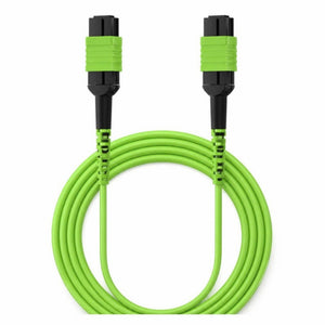 Conversions Tech Fiber Optic MPO to MPO Fiber Trunk Cable, OM5 12-Fiber | 40G/100G Wideband Multimode, Female Type B, LSZH | 1–100 m