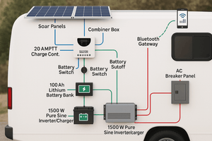 Conversions Technology MPPT Solar Charger Controller  20A/20A, 12V/24V auto 100V max solar voltage