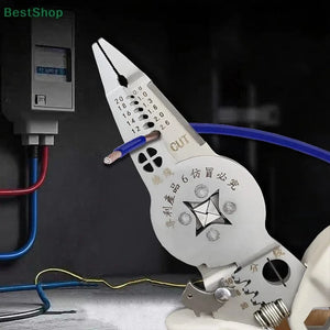 Conversions Tech ♥♥♥Multi-functional Electrician's Pliers,Wire Stripping Pliers,Terminal Crimping Pliers Hand Tools