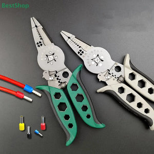 Conversions Tech ♥♥♥Multi-functional Electrician's Pliers,Wire Stripping Pliers,Terminal Crimping Pliers Hand Tools