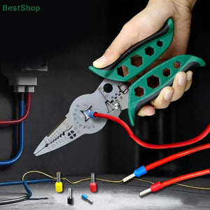 Conversions Tech ♥♥♥Multi-functional Electrician's Pliers,Wire Stripping Pliers,Terminal Crimping Pliers Hand Tools