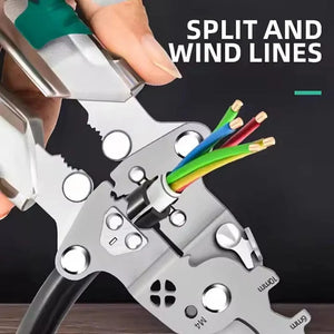 Conversions Tech Multifunction Scissors For Electric Wire Wire Stripper Scissors With Electrical Test Electrician Tools Stripper Pliers Cutting