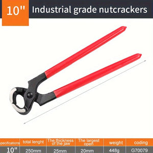 Conversions Tech 1pc 10 nutcracker Multifunctional Puller, Pliers, Cutting Pliers, Woodworking Tools, Stapler Puller, Thumbnail Remover, Cat Claw Nail Puller