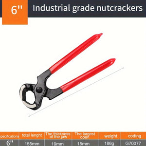 Conversions Tech 1pc 6 nutcracker Multifunctional Puller, Pliers, Cutting Pliers, Woodworking Tools, Stapler Puller, Thumbnail Remover, Cat Claw Nail Puller